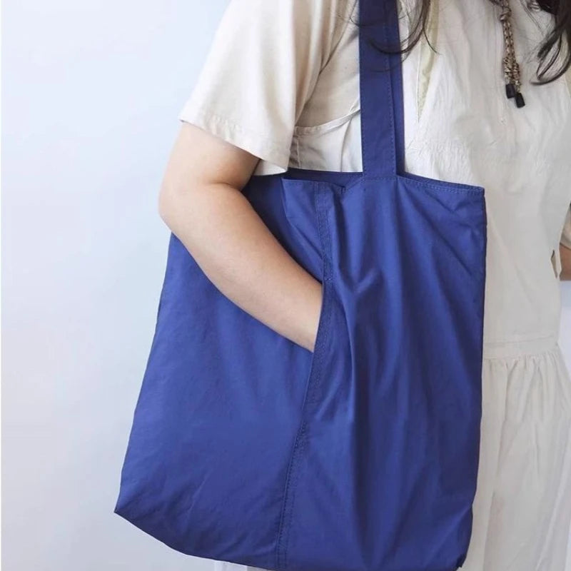 Nylon Tote Bag – Women's Lightweight Shoulder Bag for Daily Use