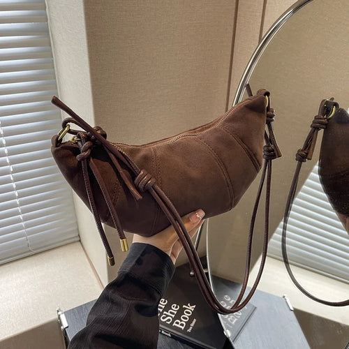 Croissant Shape Crossbody Bag for Women – Casual Shoulder Bag