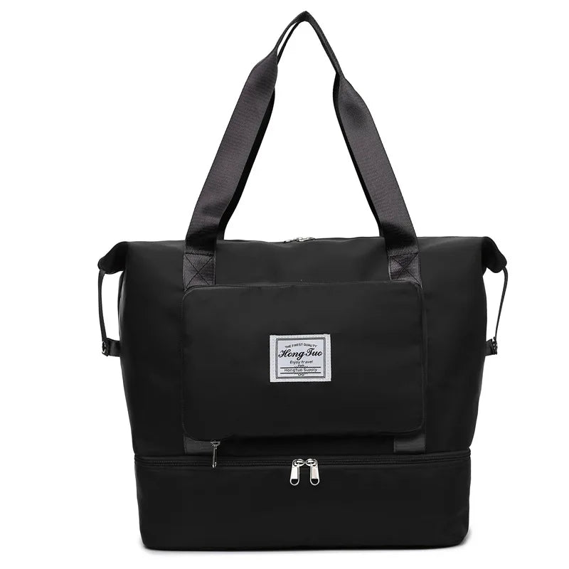 Waterproof Gym Tote Bag for Women – Shoe Compartment & Multi-Pocket