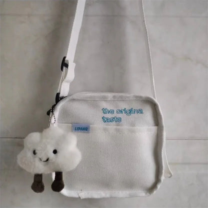 Cute Canvas Small Bag Female Japanese Harajuku Diagonal Wild Student Girls Shoulder Bags Women Daily