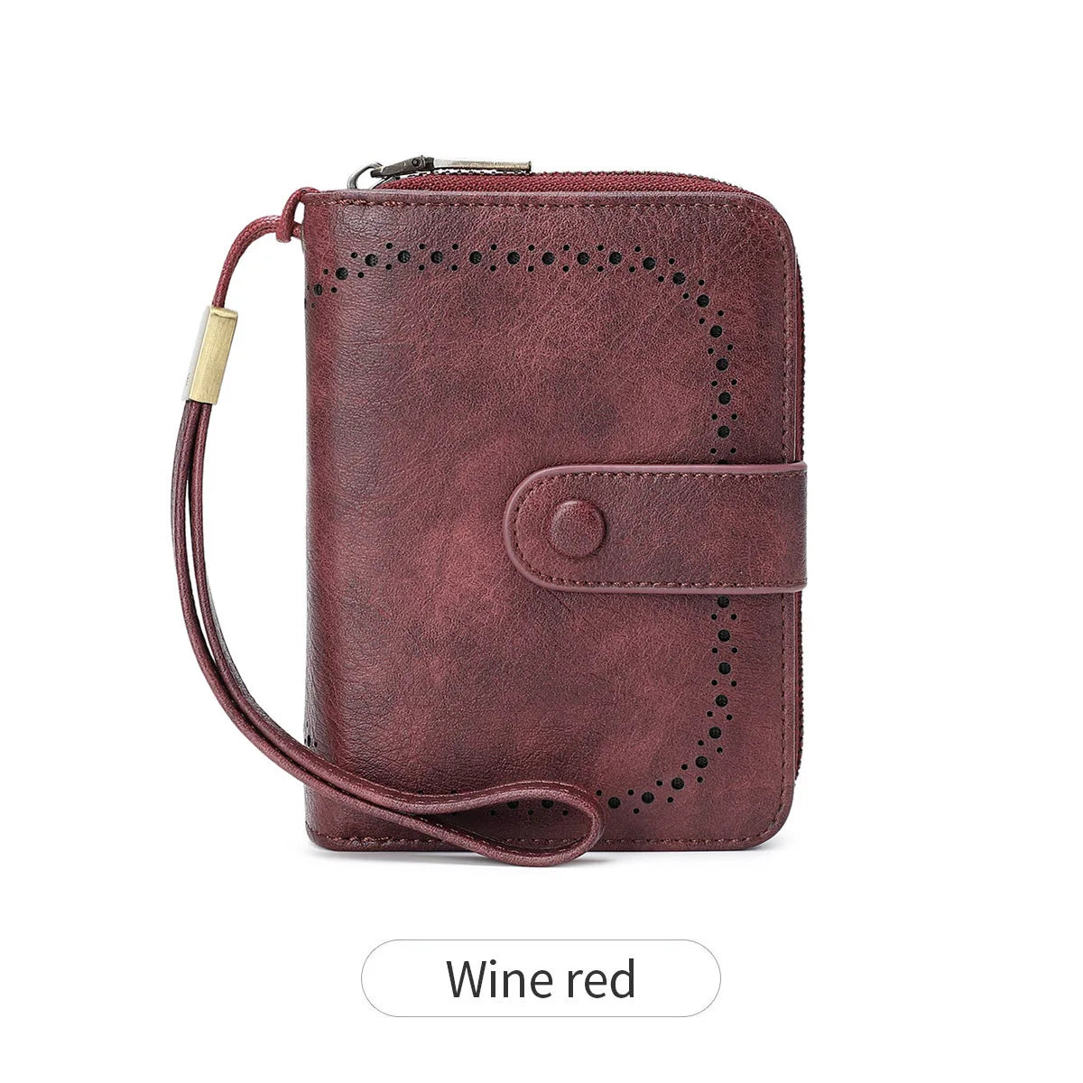 Rfid Anti-Theft Brush Ladies Purse Oil Wax Leather Organ Card Bag European American Retro
