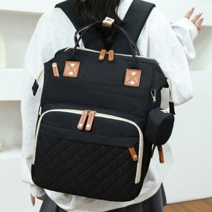 Large Diaper Bag Backpack – Multifunctional Mommy Bag with Insulated Pockets