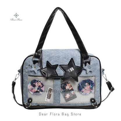 Star Ita Bag – Y2K Lolita Crossbody with Transparent Window