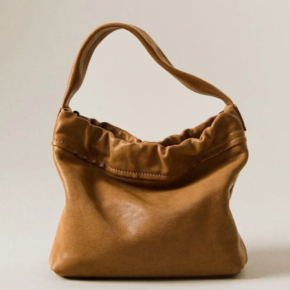 Cloud-Shaped Handbag Made Sheepskin Casual Versatile