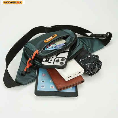 Homefish Unisex Waist Bag Multifunctional Large Capacity Splash Resistant Wear Worksite Outdoor