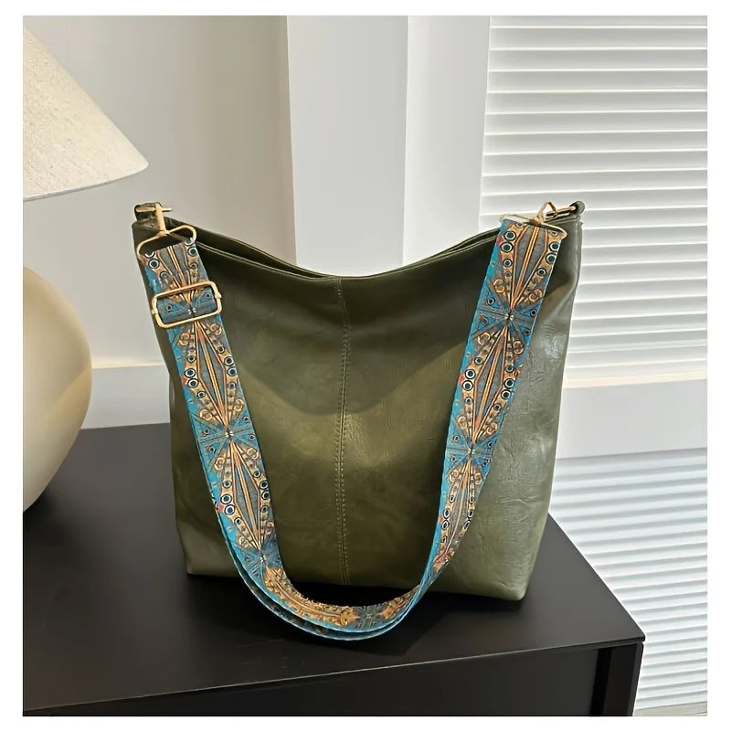 Bohemian Large Capacity Shoulder Bag for Women – Casual Crossbody Tote