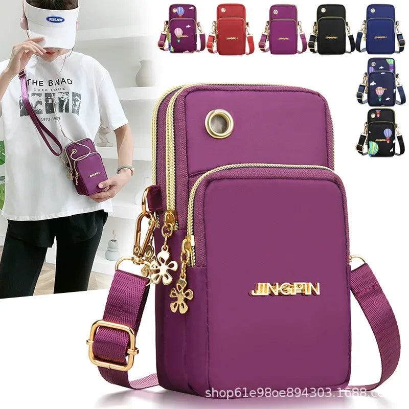 Crossbody Phone Bag for Women – Mini Multi-Layer Shoulder Bag