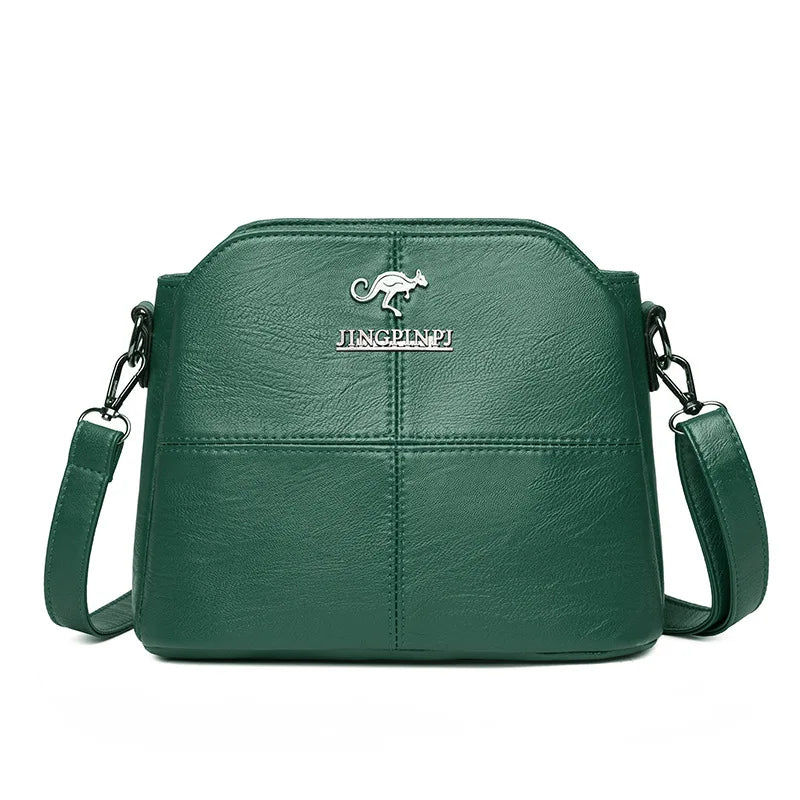Crossbody Bag for Women – Synthetic Leather Square Shoulder Bag
