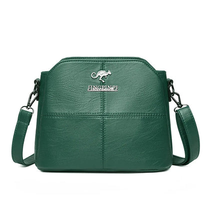 Crossbody Bag for Women – Synthetic Leather Square Shoulder Bag