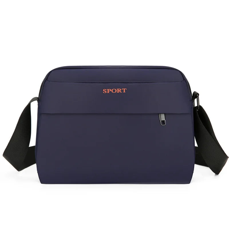 Men S Large-Capacity Single-Shoulder Bag Casual Sports Crossbody Bag Multi-Compartment Commuter