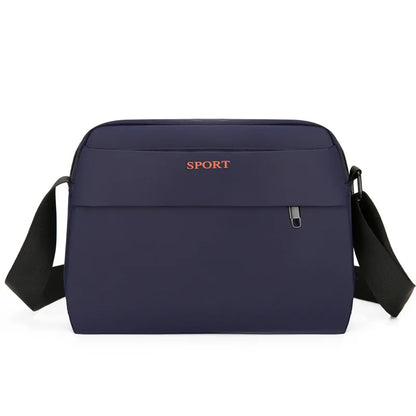 Men S Large-Capacity Single-Shoulder Bag Casual Sports Crossbody Bag Multi-Compartment Commuter