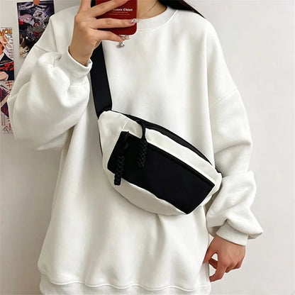 Nylon Crossbody Chest Bag – Casual Shoulder & Waist Bag