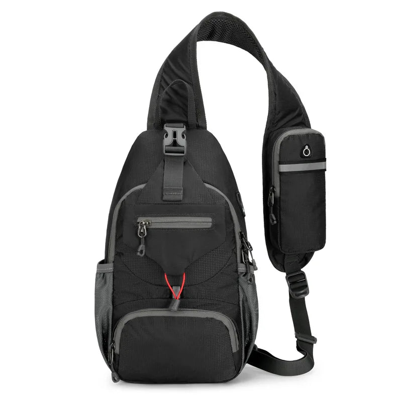 Men S Lightweight Outdoor Nylon Multi-Functional Waist Bag Cash Register