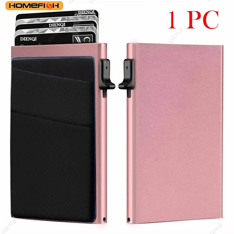 Homefish Slim Metal Card Wallet Rfid Anti-Scan Card Protector
