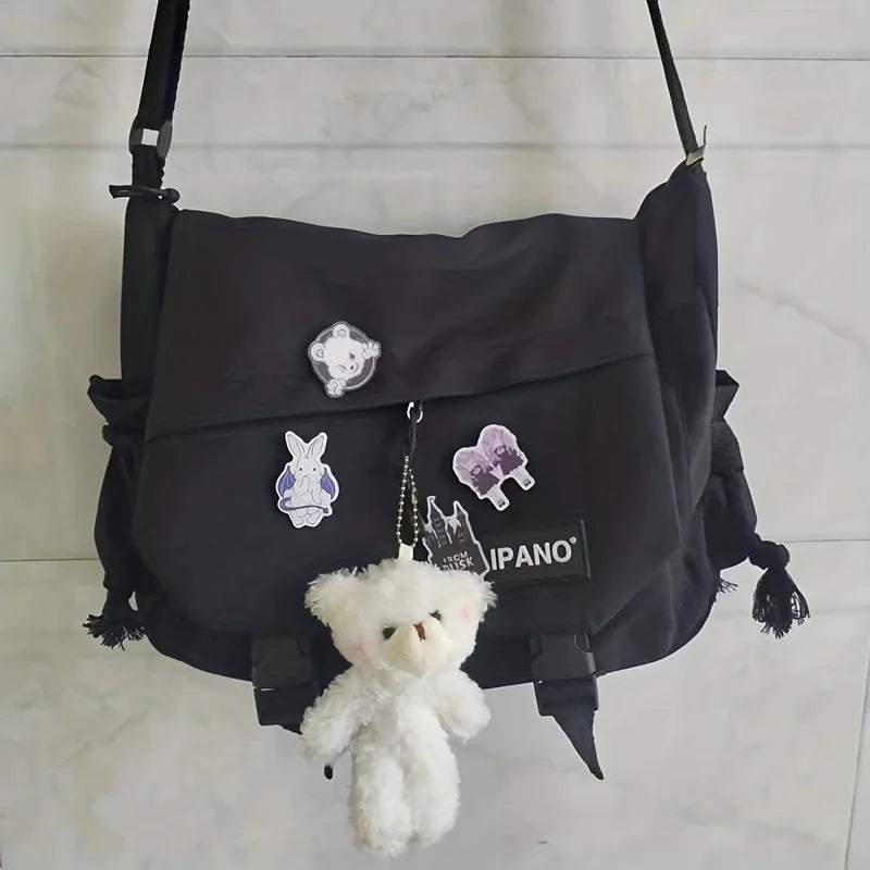 Nylon Messenger Bag Men Shoulder Trendy S Student School Bag