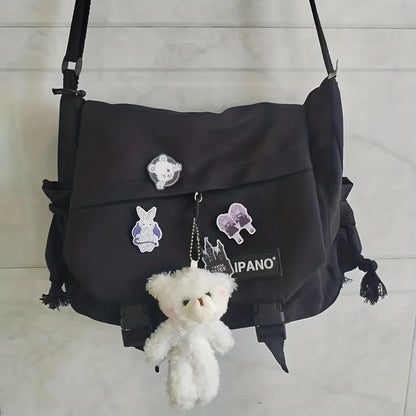 Nylon Messenger Bag Men Shoulder Trendy S Student School Bag