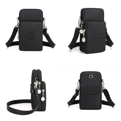 Crossbody Phone Bag with Headphone Hole & Adjustable Strap
