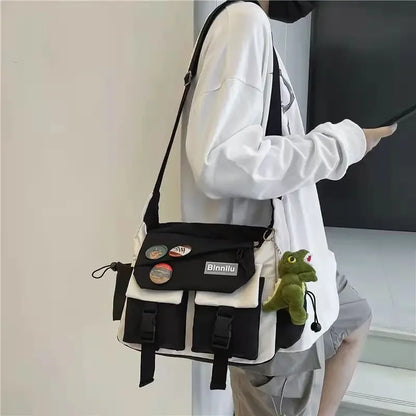 Campus Crossbody Bag Large Capacity Messenger Bag