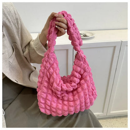 Bubble Quilted Handbag for Women – Lightweight Puffy Tote Bag