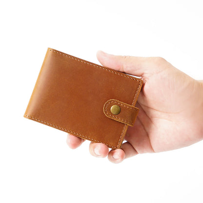 Crazy Horse Leather Vintage Driver S License Holster Men Women Motor Vehicle Documents Premium