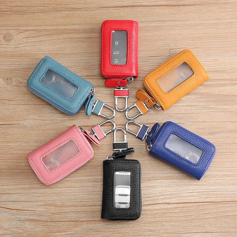 Genuine Leather Universal Car Key Case Window Key Case
