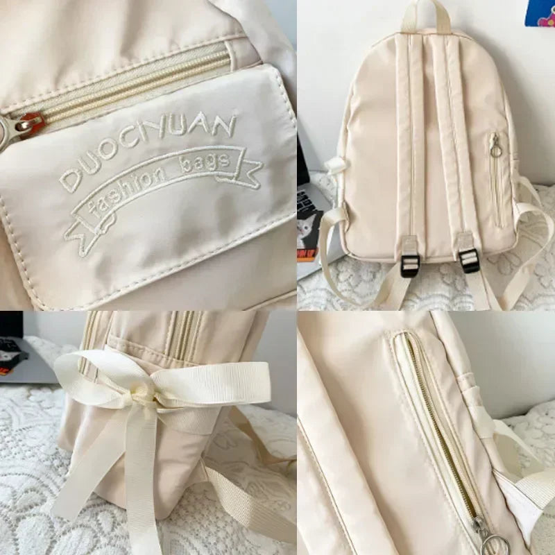 Backpack Canvas Women Anti-Theft Shoulder Bags School Bag Teenager Girls Backapck Female