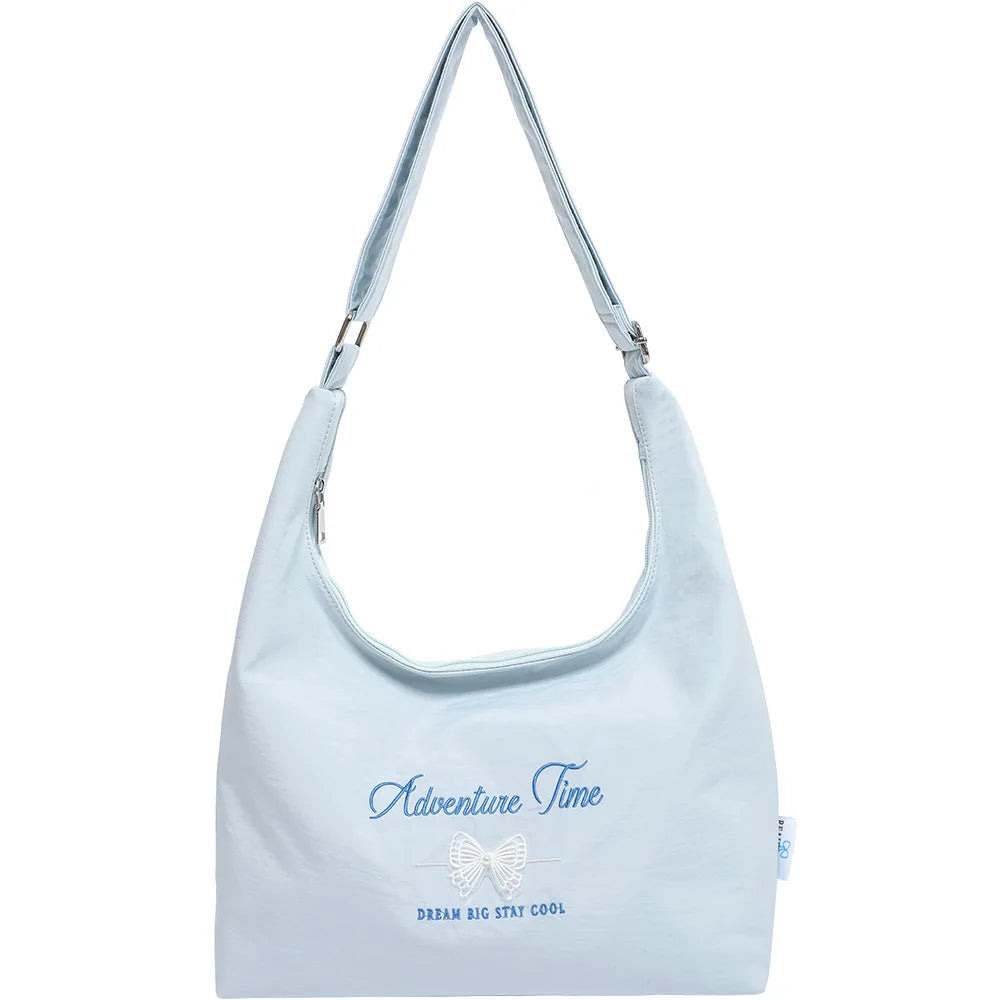Crossbody Bag Small Lightweight Polyester Handbag Ladies Single Shoulder Tote Bag