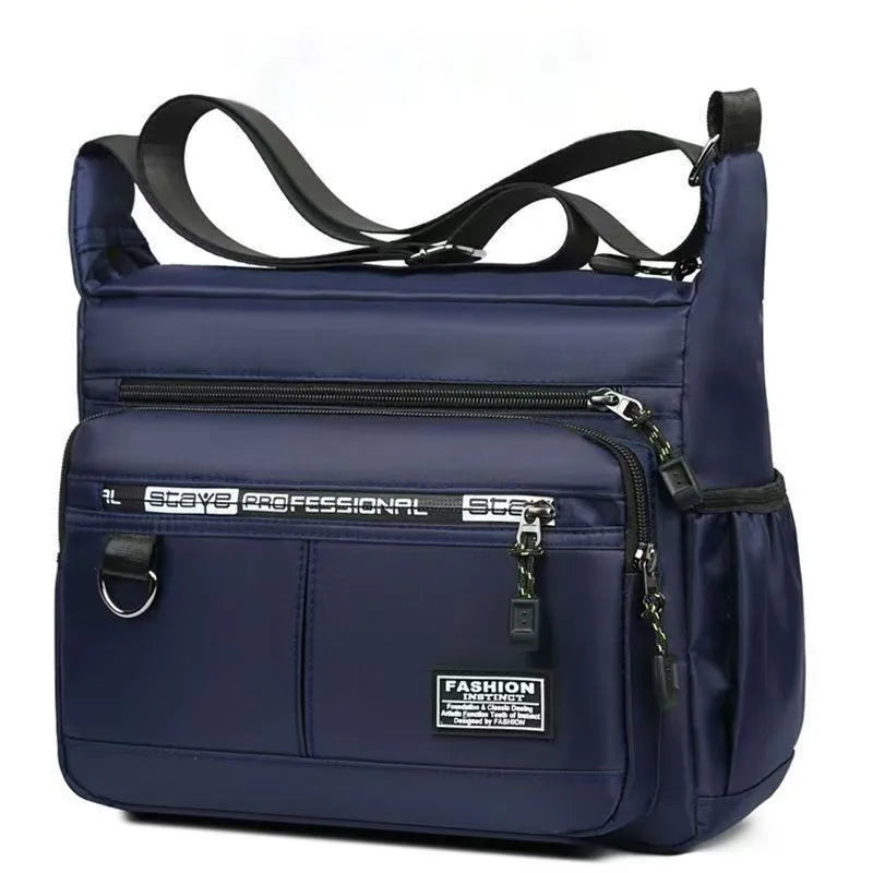 Homefish Men S Cross-Body Bag Multi-Layered Pockets Business Single-Shoulder Bag