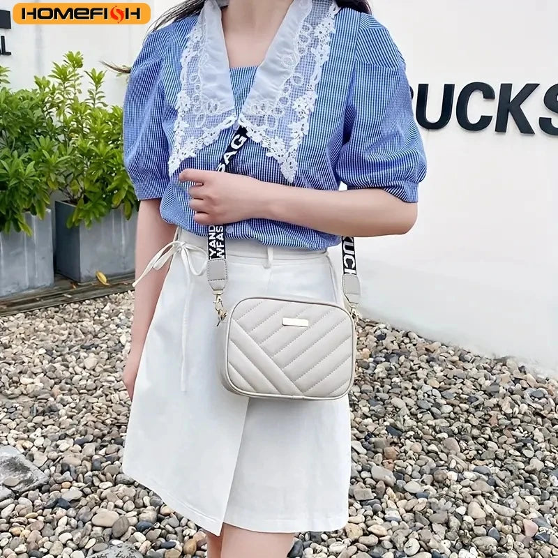 Homefish Pu Shoulder Bags Woman S Handbag Simple Crossbody Casual Messenger Bag Cool Phone