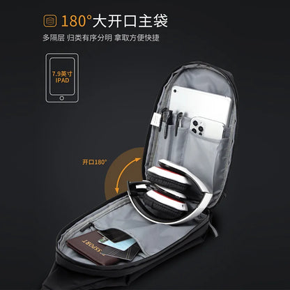 Men S Multi-Function Cross-Body Large Capacity Waterproof Mobile Phone Storage Boys Sports Leisure