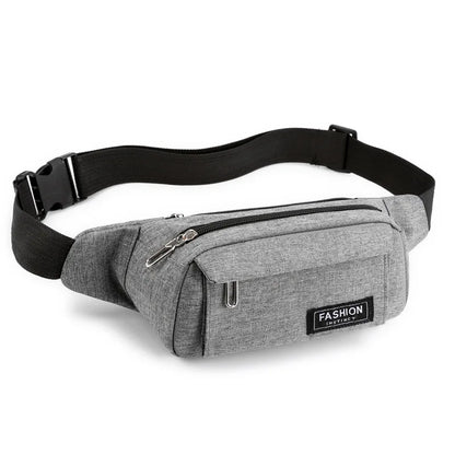 Multifunctional Waist Bag Men Waterproof Nylon Cloth Running Mobile Phone Storage Wear - Resistant