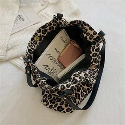 Leopard Print Handbag – Large Capacity Women's Shoulder Tote