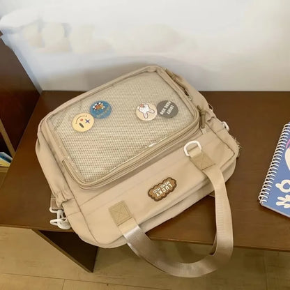 Ita Crossbody Bag Transparent Pocket DIY Badge – Y2K