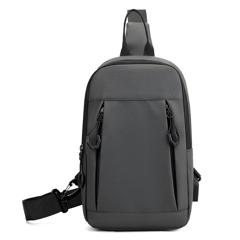 Men S Large Capacity Leisure Cross Body Oxford Cloth Waterproof Hand Shoulder Bag - Waterproof