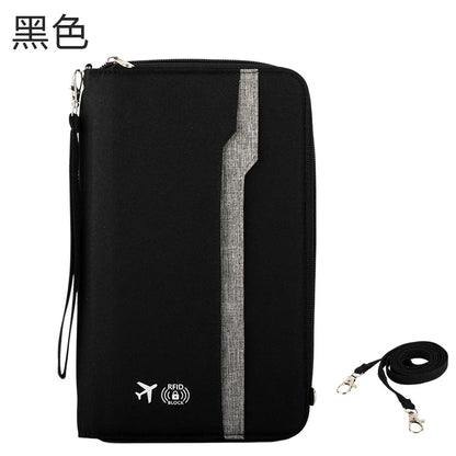 Large-Capacity Multi-Functional Passport Air Ticket Holder Portable Travel Document Storage Bag