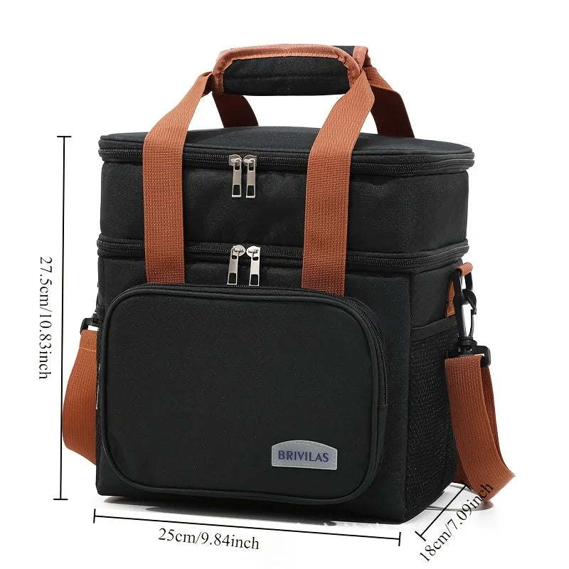 Insulated Lunch Bag – Large Cooler Tote with Shoulder Strap