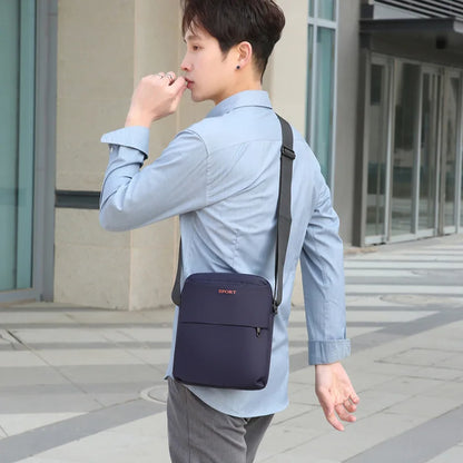 Men S Large-Capacity Single-Shoulder Bag Casual Sports Crossbody Bag Multi-Compartment Commuter