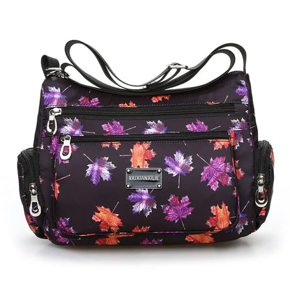 Crossbody Bag for Women – Lightweight Nylon Shoulder Purse with Multi-Pocket Design