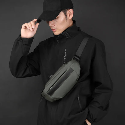 Men S Waist Bag Running Mobile Phone Multifunctional Large Capacity Leisure Waterproof Shoulder