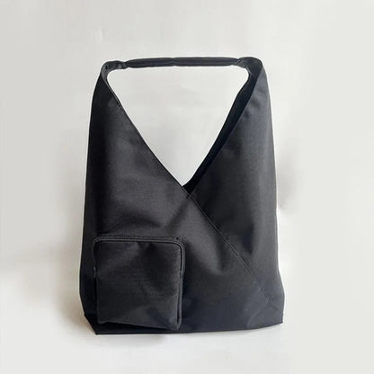 Canvas Tote Bag for Women – Large Capacity Triangle Shoulder Bag for Work