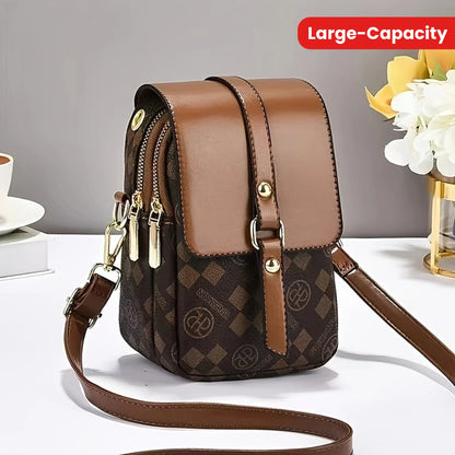 Retro Multi-Layer Crossbody Phone Bag for Women