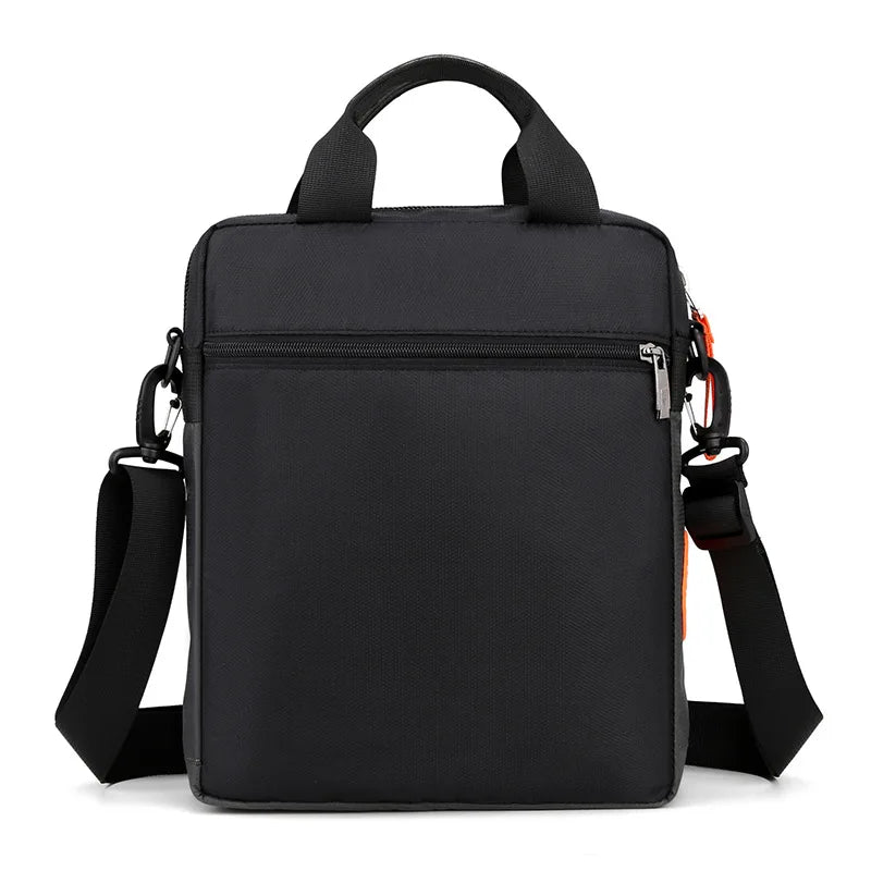 Men S One Shoulder Sling Casual Briefcase Canvas Waterproof Outdoor Function Diagonal Span Bag