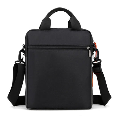 Men S One Shoulder Sling Casual Briefcase Canvas Waterproof Outdoor Function Diagonal Span Bag