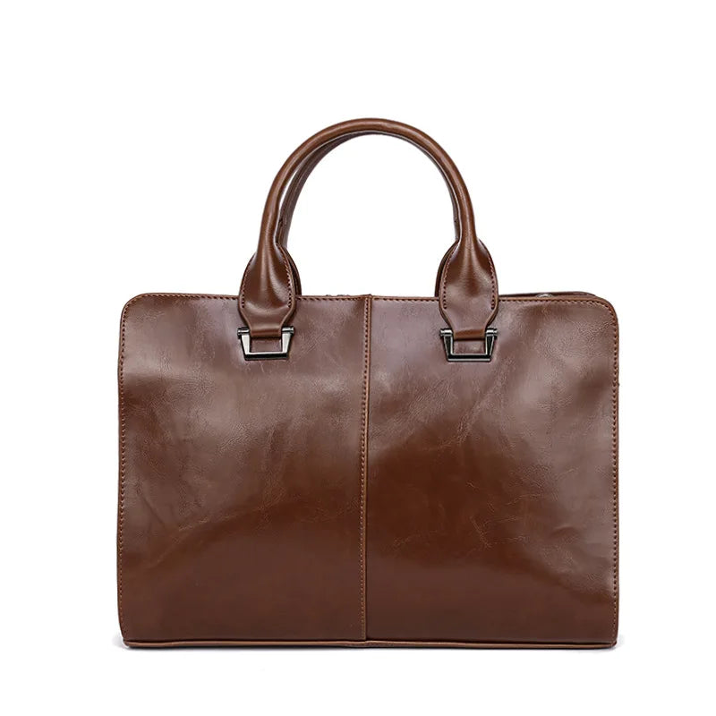 Men S Briefcase Horizontal Style One Shoulder Sling Business Computer Storage