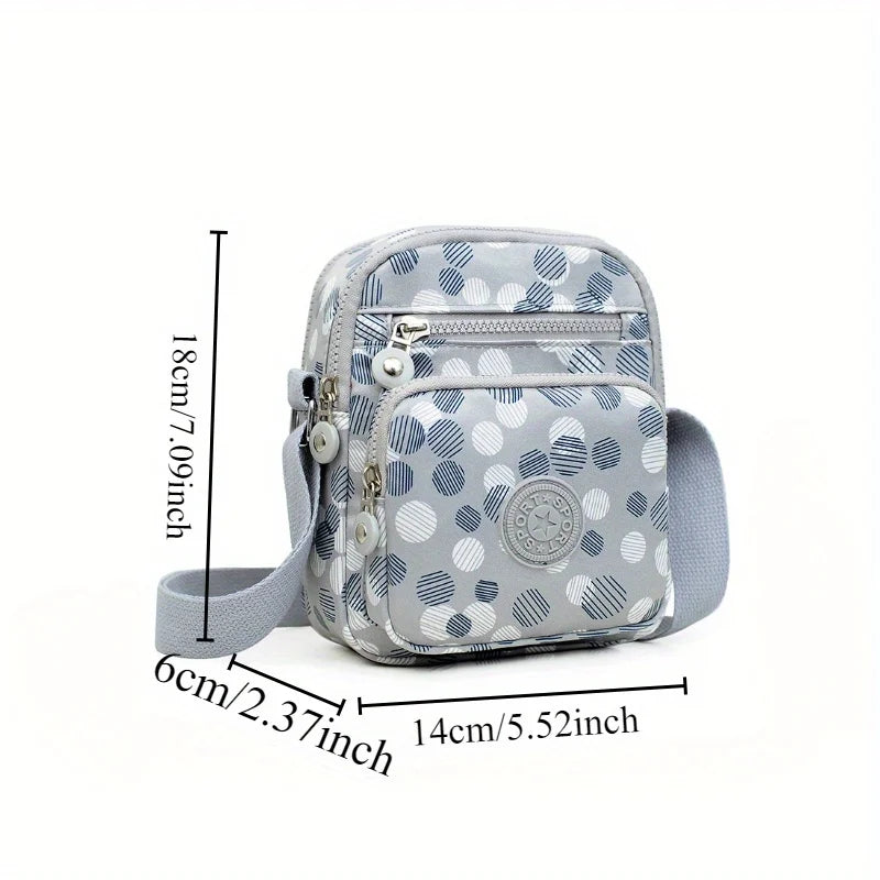 Oxford Cloth Crossbody Bag Women Multi-Pocket Messenger Bag