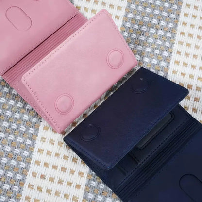 Homefish Pu Leather Magnetic Card Holder Wallet Multi-Card Storage Phone Back Pocket 6 1