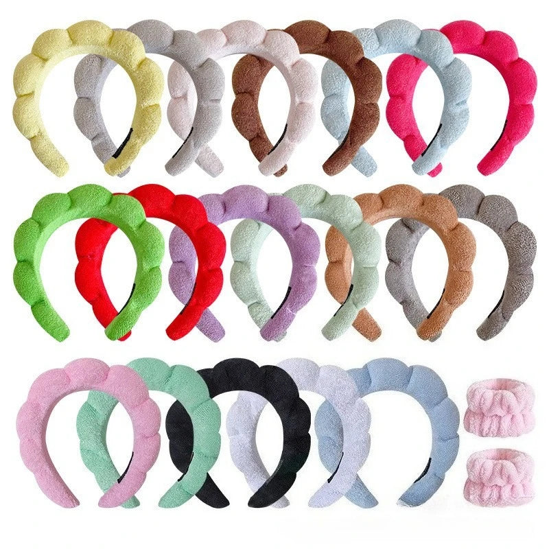 Puffy Spa Headband – Fluffy Terry Cloth Face Wash Hair Hoop
