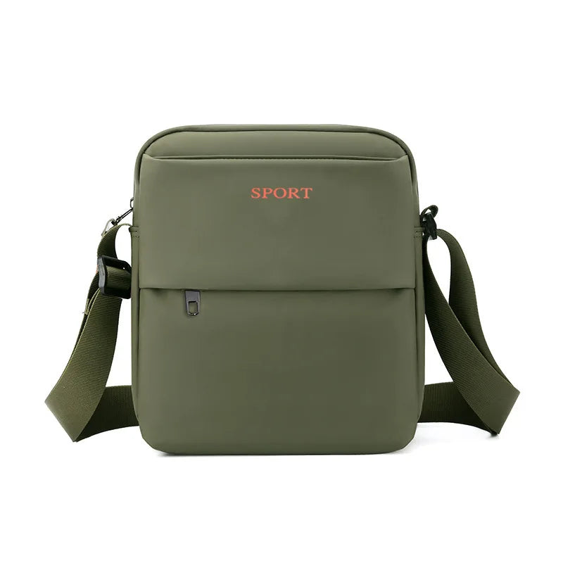 Men S Large-Capacity Single-Shoulder Bag Casual Sports Crossbody Bag Multi-Compartment Commuter