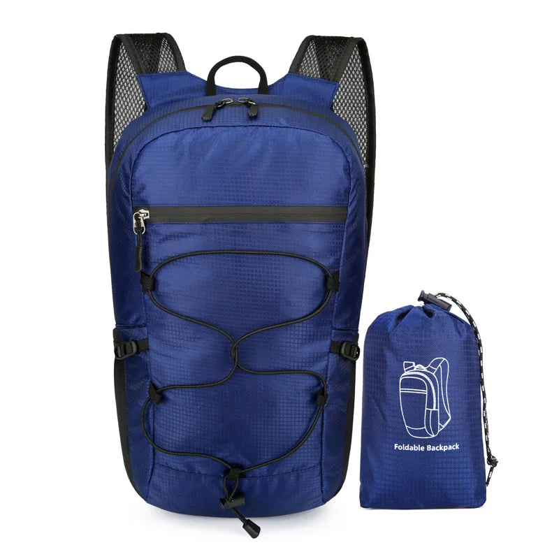Outdoor Folding Waterproof Hiking Backpack Large Capacity Travel Men Women - Waterproof