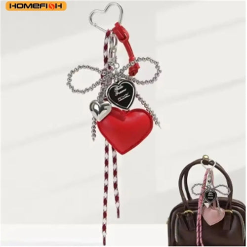 Creative Cute Bag Decoration Accessories Homefish Handmade Bowknot Tassel Keychain